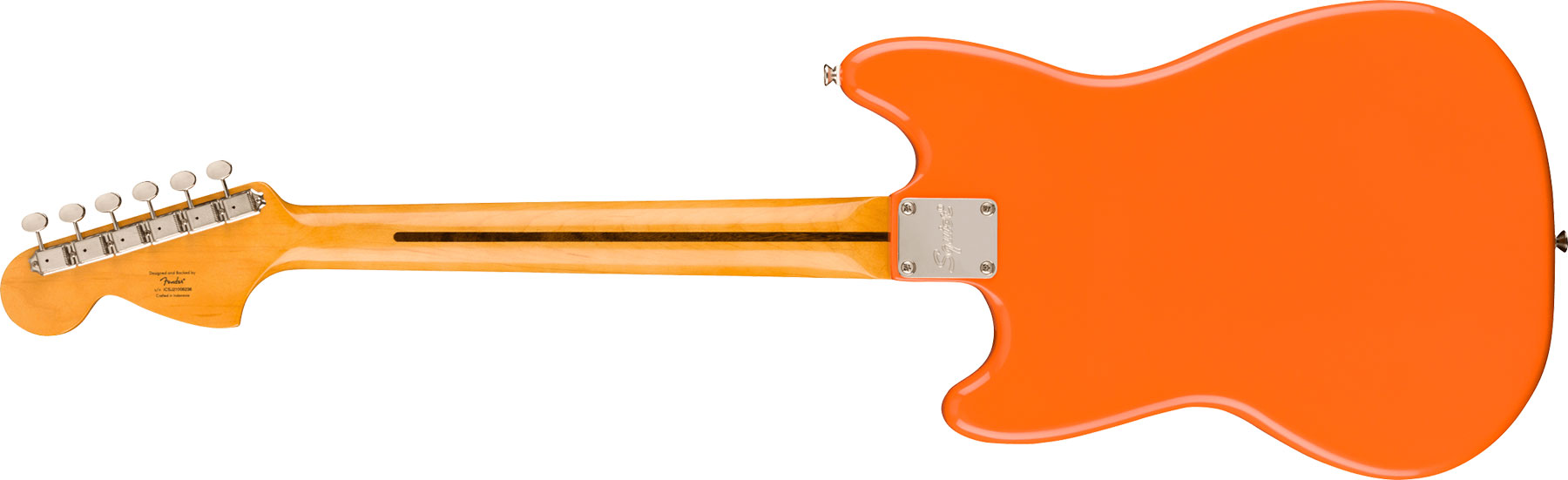 Squier Mustang  Classic Vibe 60s Competition Fsr Ltd Lau - Capri Orange W/ Dakota Red Stripes - E-Gitarre in Str-Form - Variation 1