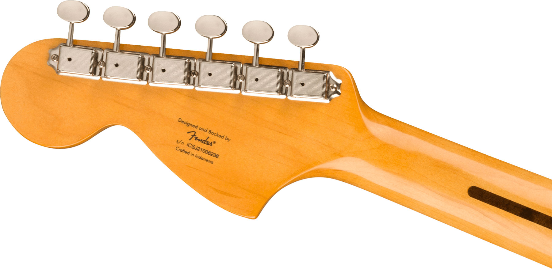 Squier Mustang  Classic Vibe 60s Competition Fsr Ltd Lau - Capri Orange W/ Dakota Red Stripes - E-Gitarre in Str-Form - Variation 3