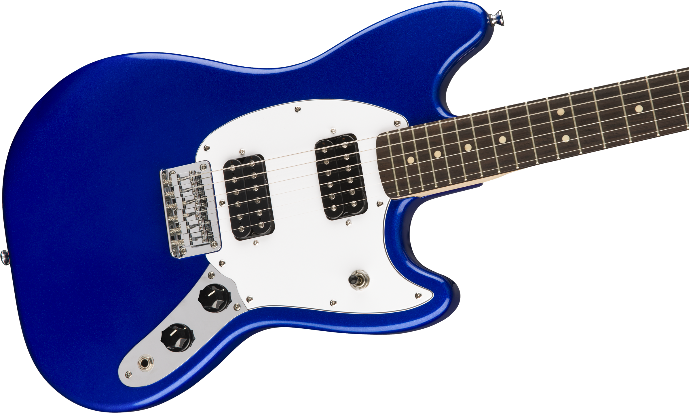 Squier Mustang Bullet Hh 2019 Ht Lau - Imperial Blue - Retro-Rock-E-Gitarre - Variation 1