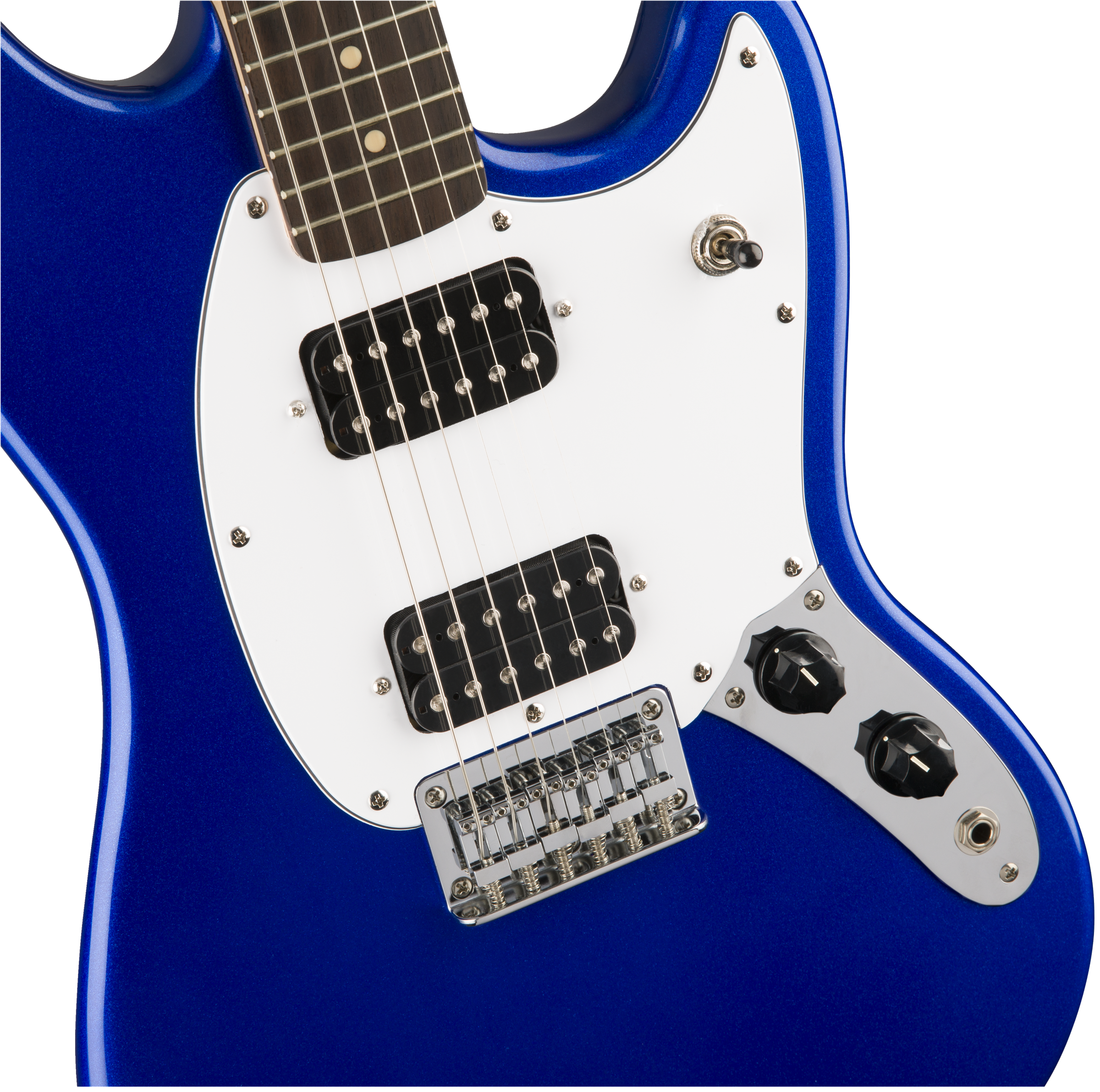 Squier Mustang Bullet Hh 2019 Ht Lau - Imperial Blue - Retro-Rock-E-Gitarre - Variation 2