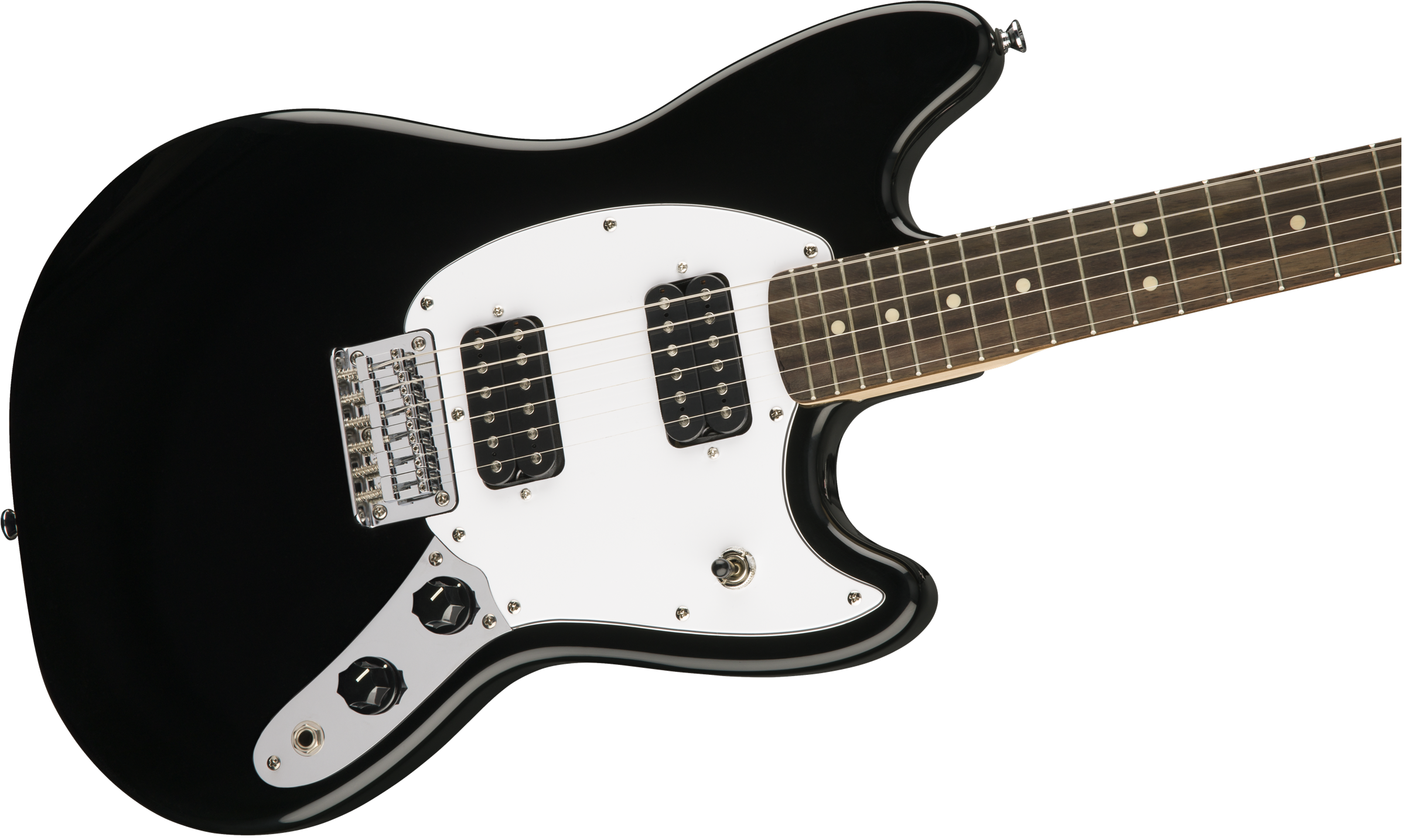Squier Mustang Bullet Hh 2019 Ht Lau - Black - Retro-Rock-E-Gitarre - Variation 3