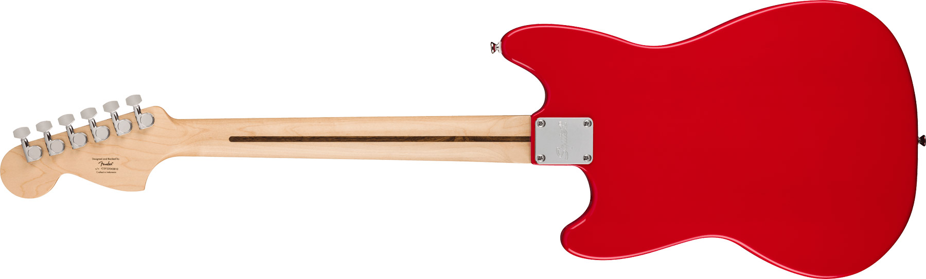 Squier Mustang Sonic 2s Ht Mn - Torino Red - Retro-Rock-E-Gitarre - Variation 1
