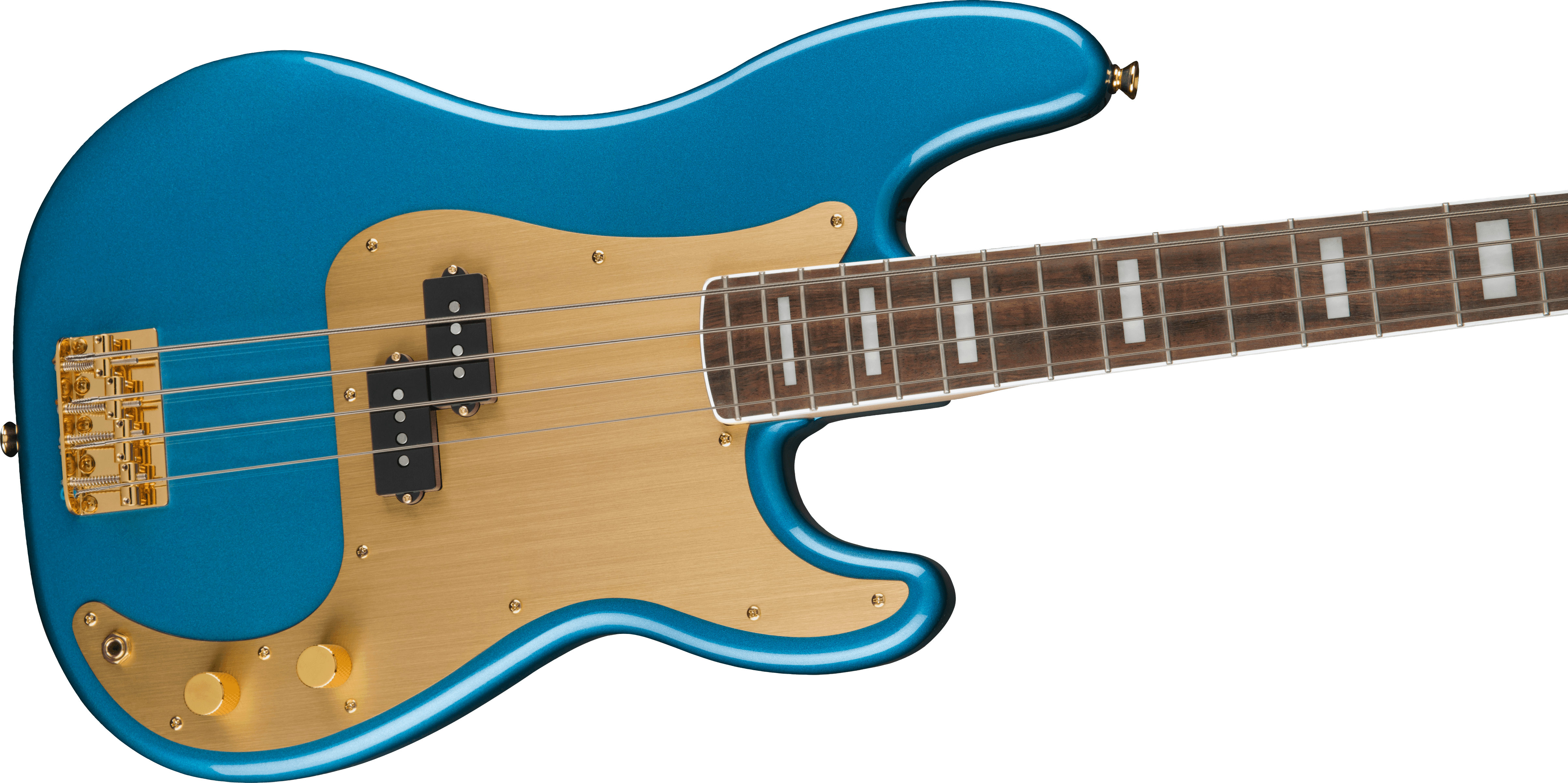 Squier Precision Bass 40th Anniversary Gold Edition Lau - Lake Placid Blue - Solidbody E-bass - Variation 3