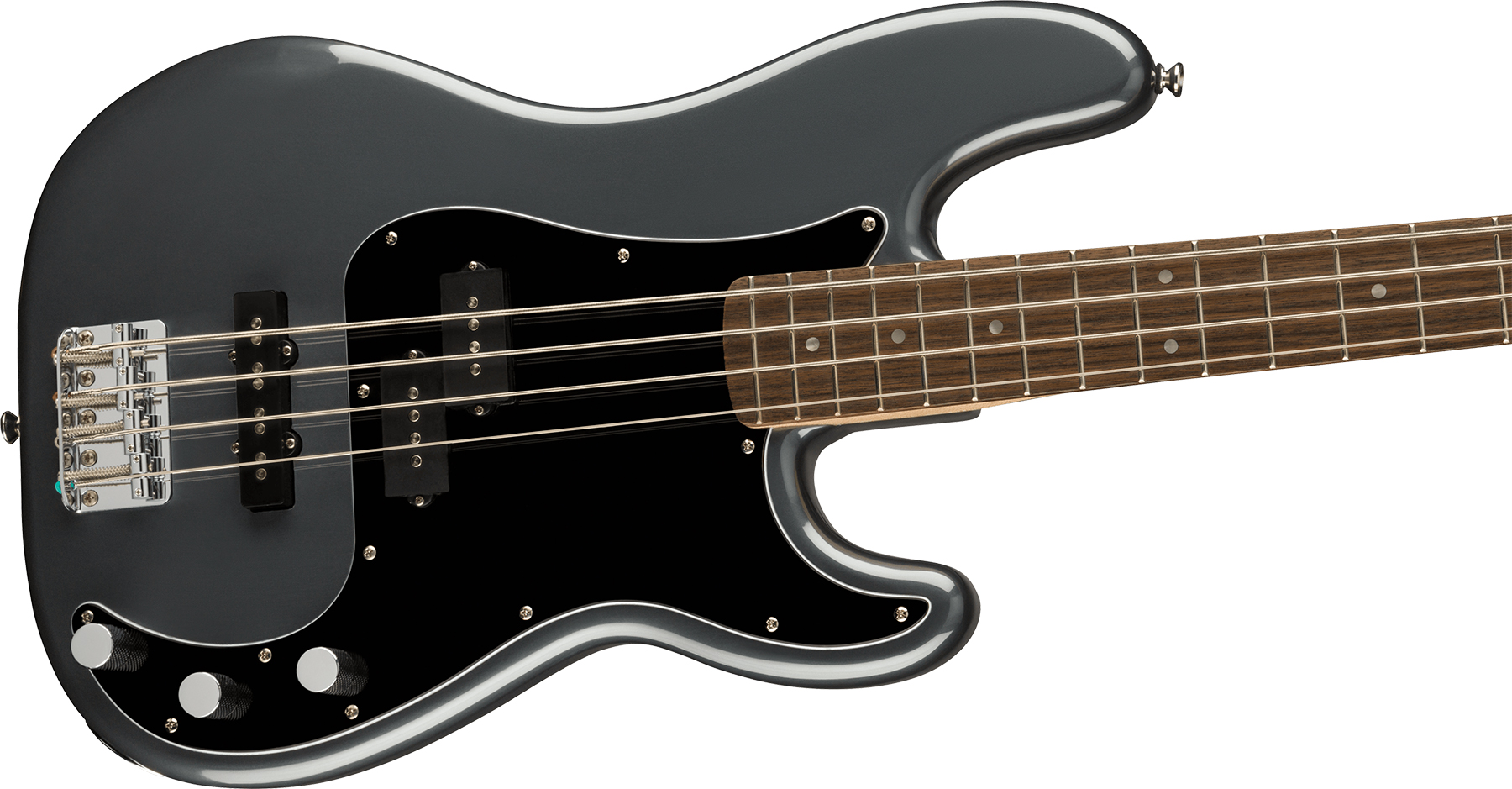 Squier Precision Bass Affinity Pj 2021 Lau - Charcoal Frost Metallic - Solidbody E-bass - Variation 2