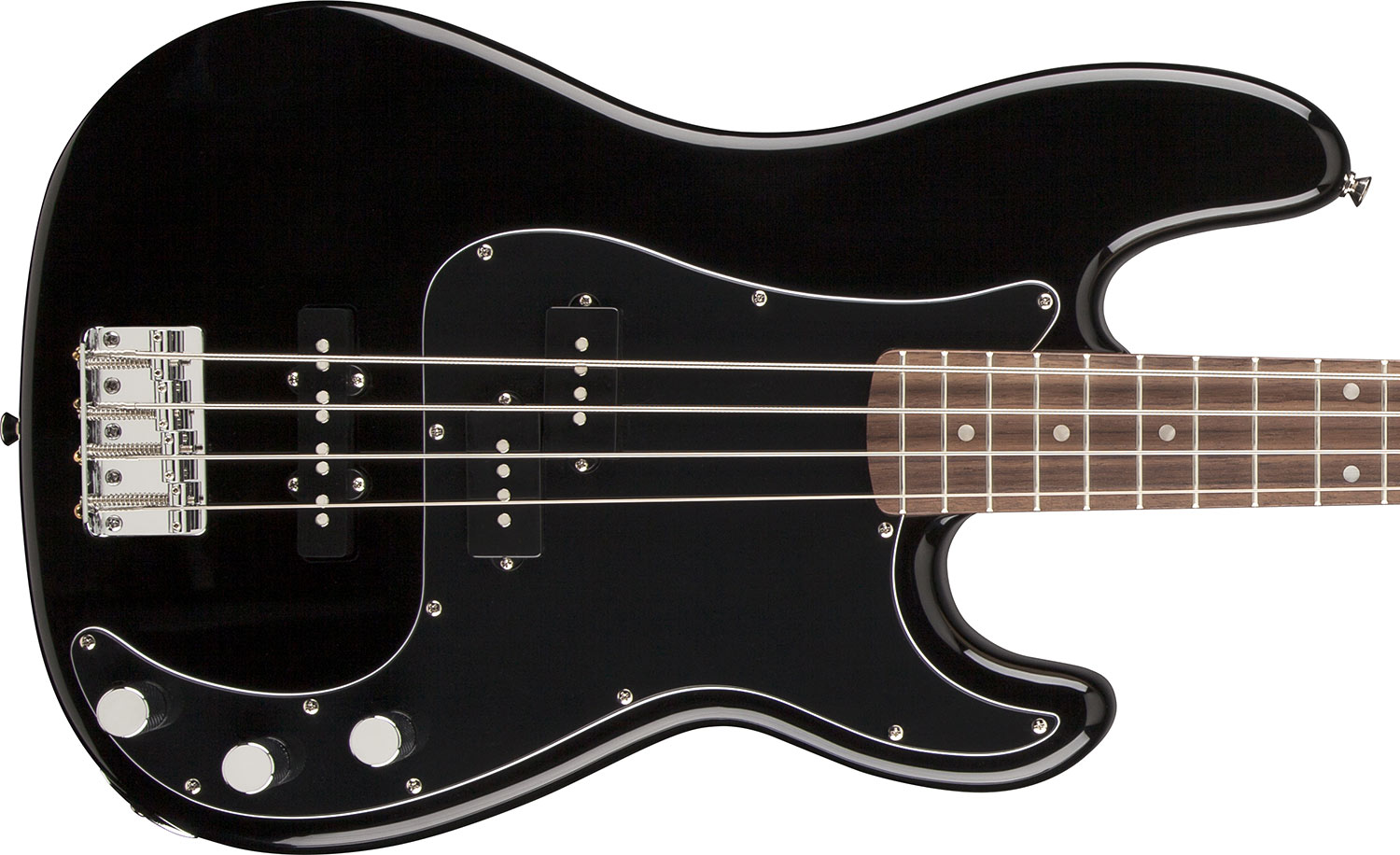 Squier Precision Bass Affinity Series Pj (rw) - Black - Solidbody E-bass - Variation 1