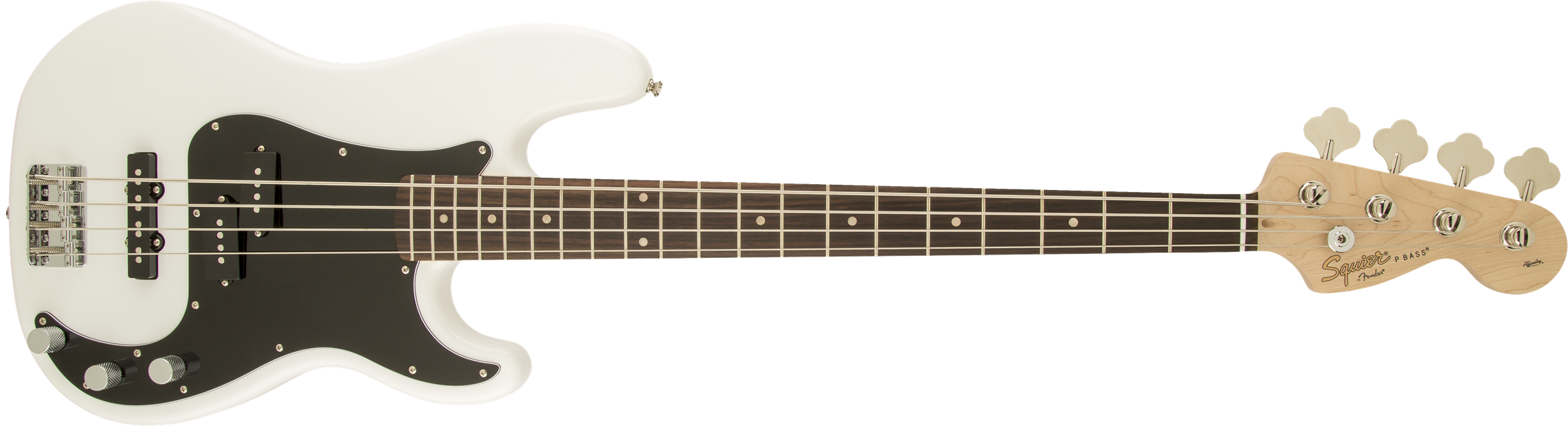 Squier Precision Bass Affinity Series Pj (lau) - Olympic White - Solidbody E-bass - Variation 1