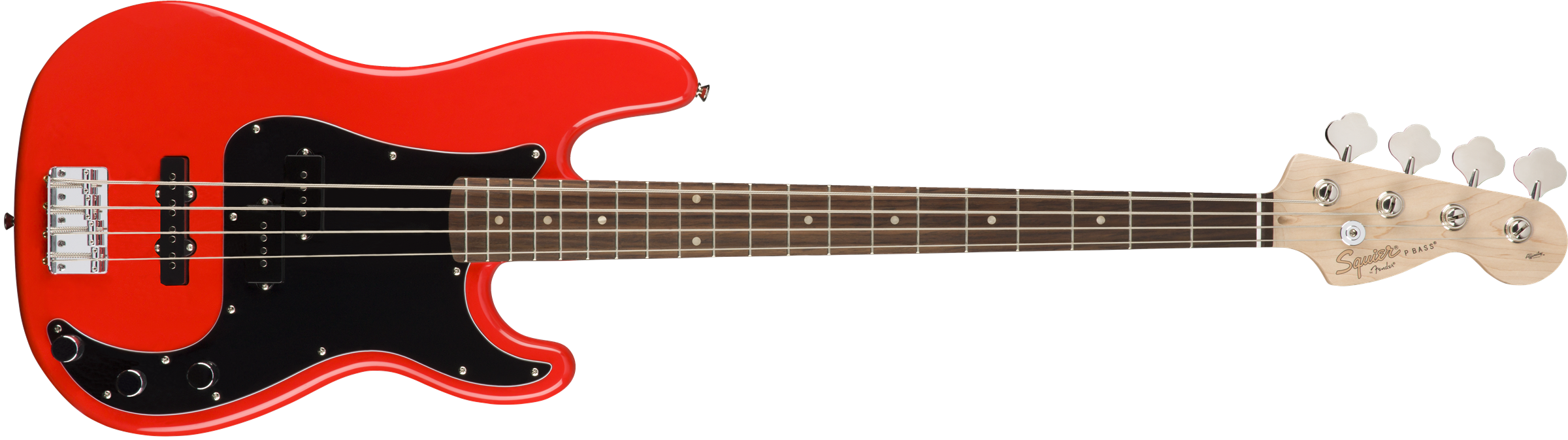 Squier Precision Bass Affinity Series Pj (lau) - Race Red - Solidbody E-bass - Variation 1