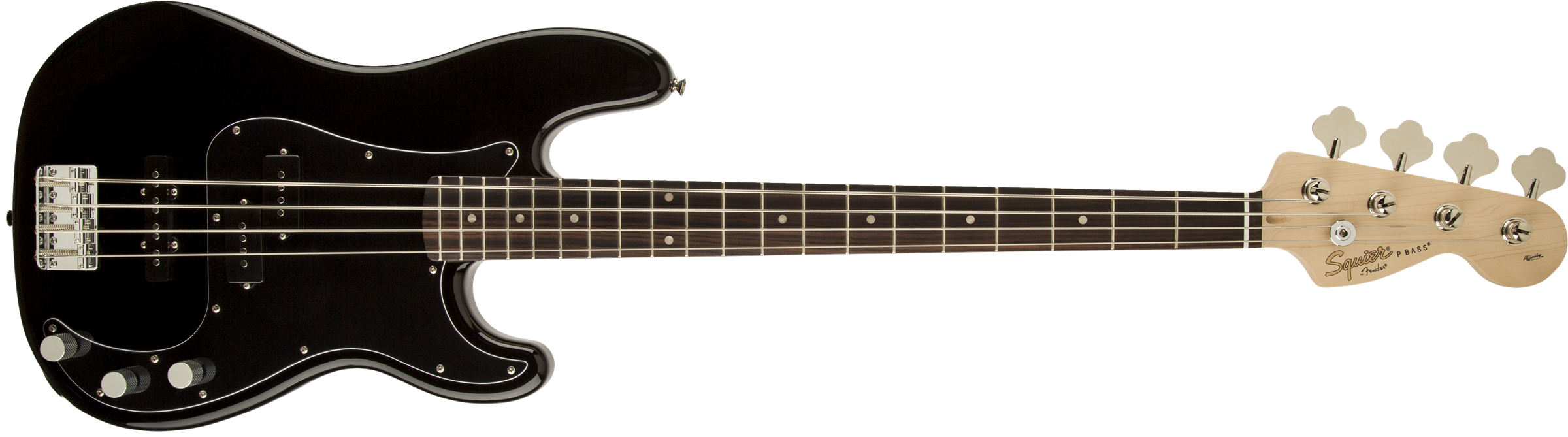 Squier Precision Bass Affinity Series Pj (lau) - Black - Solidbody E-bass - Variation 1