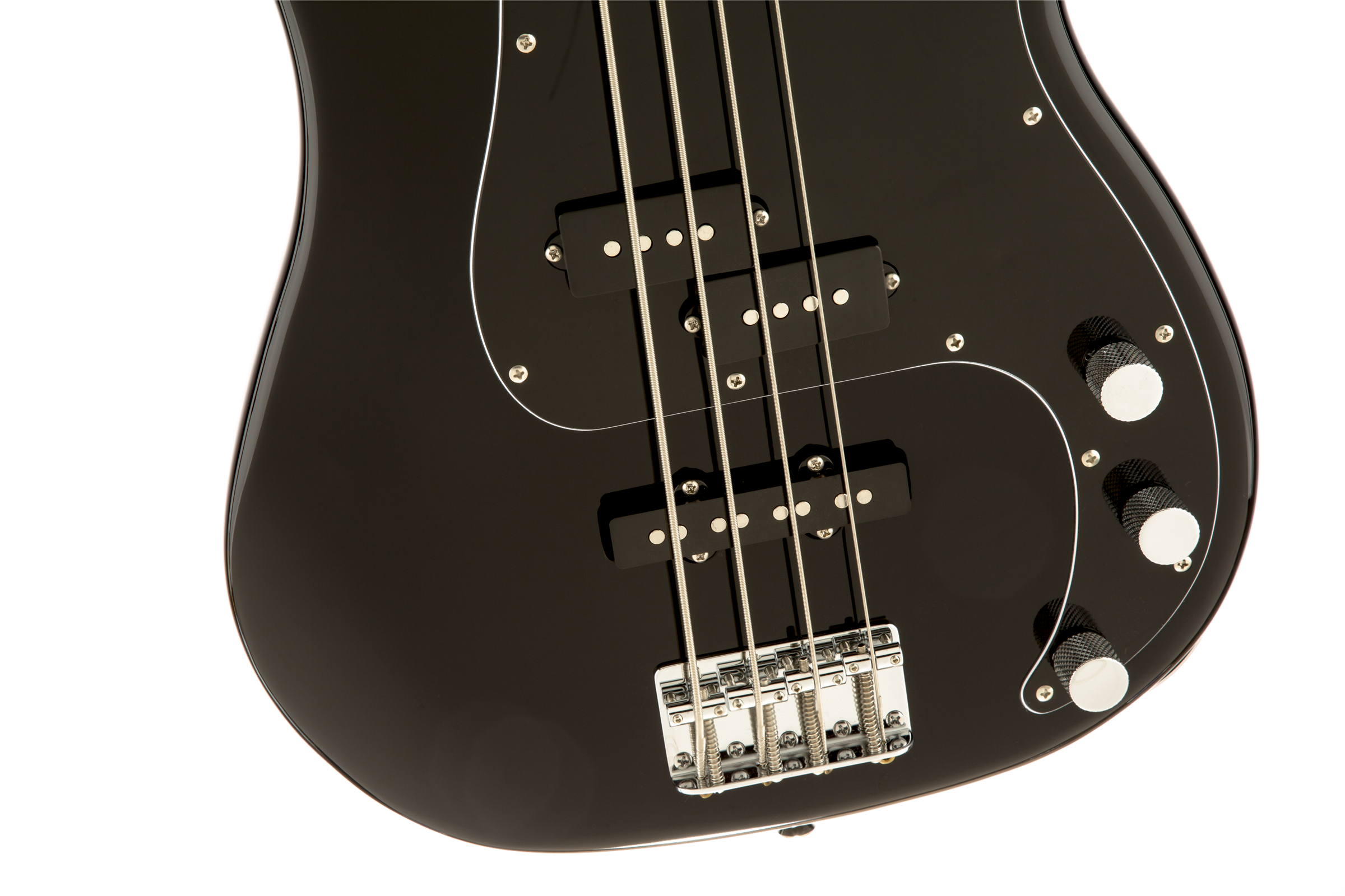 Squier Precision Bass Affinity Series Pj (lau) - Black - Solidbody E-bass - Variation 2