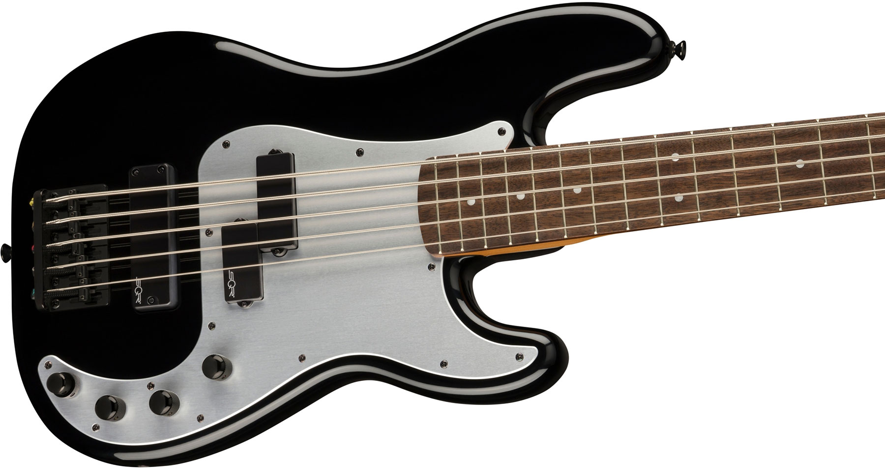 Squier Precision Bass Ph V Contemporary Active 5c Lau - Black - Solidbody E-bass - Variation 2