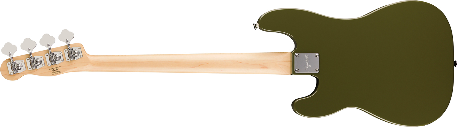 Squier Precision Bass Thinline Sj Paranormal Lau - Olive - Solidbody E-bass - Variation 1