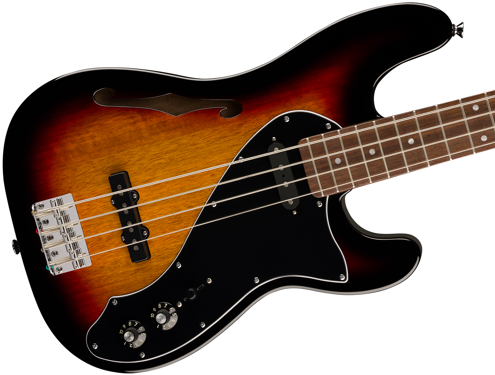 Squier Precision Bass Thinline Sj Paranormal Lau - 3-color Sunburst - Solidbody E-bass - Variation 2