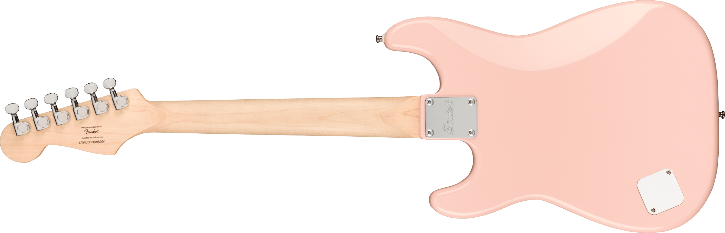 Squier Squier Mini Strat V2 Ht Sss Lau - Shell Pink - E-Gitarre für Kinder - Variation 1