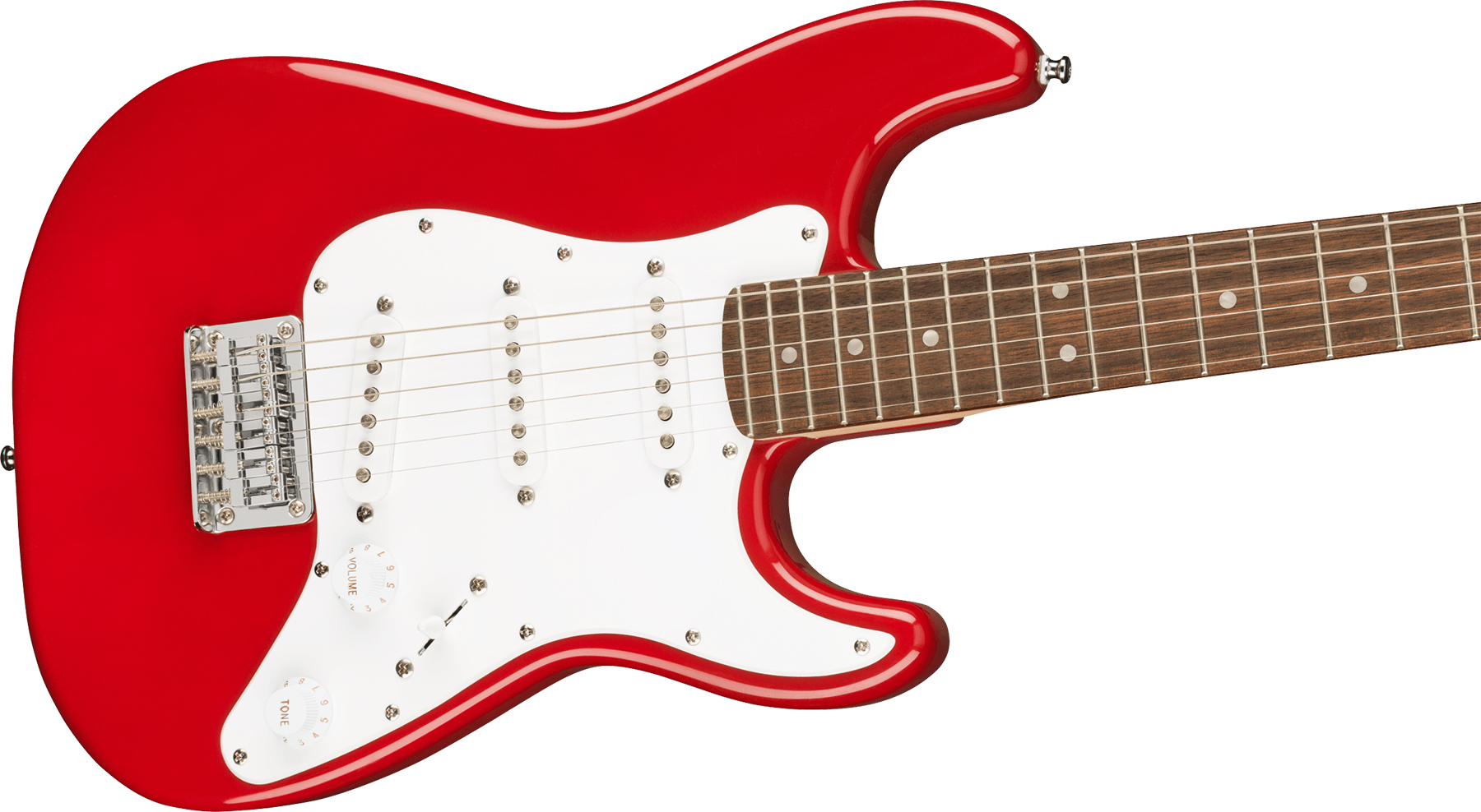 Squier Mini Strat V2 Ht Sss Lau - Dakota Red - E-Gitarre in Str-Form - Variation 2