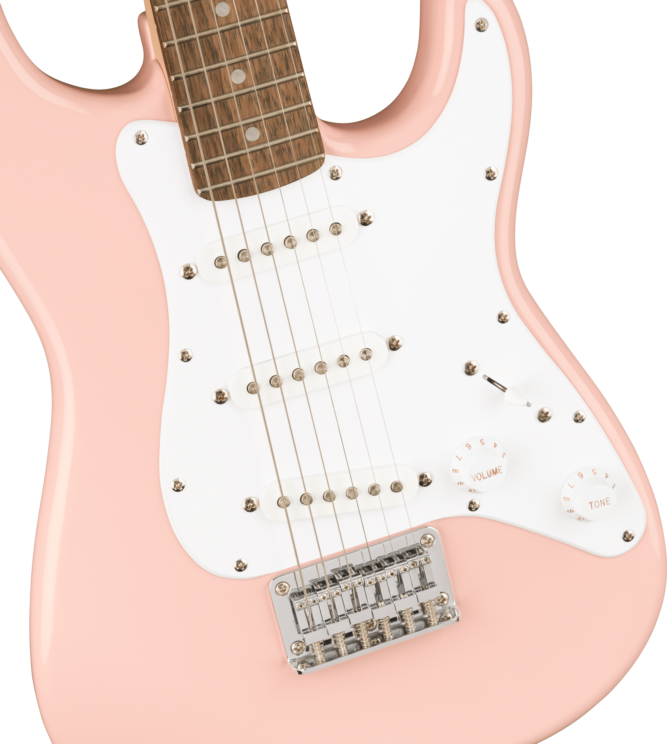 Squier Squier Mini Strat V2 Ht Sss Lau - Shell Pink - E-Gitarre für Kinder - Variation 2