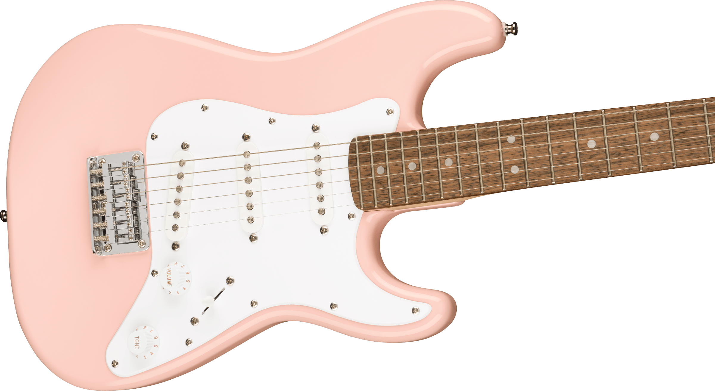 Squier Squier Mini Strat V2 Ht Sss Lau - Shell Pink - E-Gitarre für Kinder - Variation 3