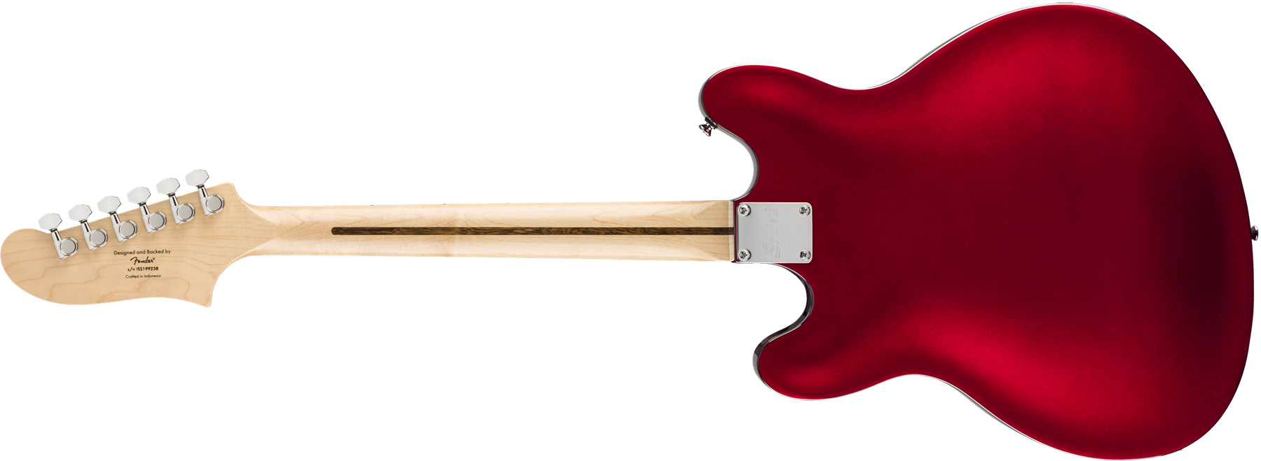 Squier Starcaster Affinity 2019 Hh Ht Mn - Candy Apple Red - Semi-Hollow E-Gitarre - Variation 1