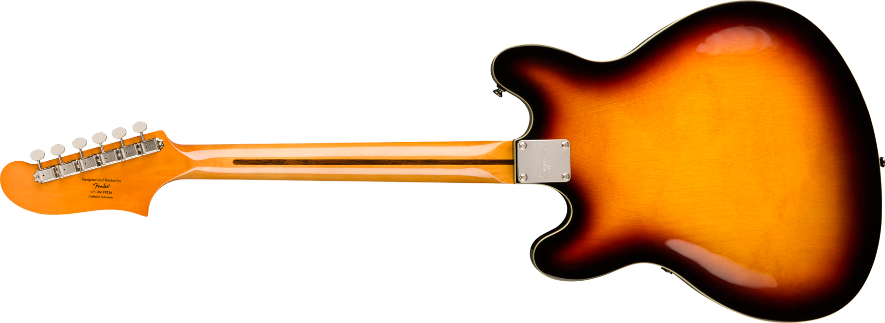 Squier Starcaster Classic Vibe 2019 Hh Ht Mn - 3-color Sunburst - Semi-Hollow E-Gitarre - Variation 1