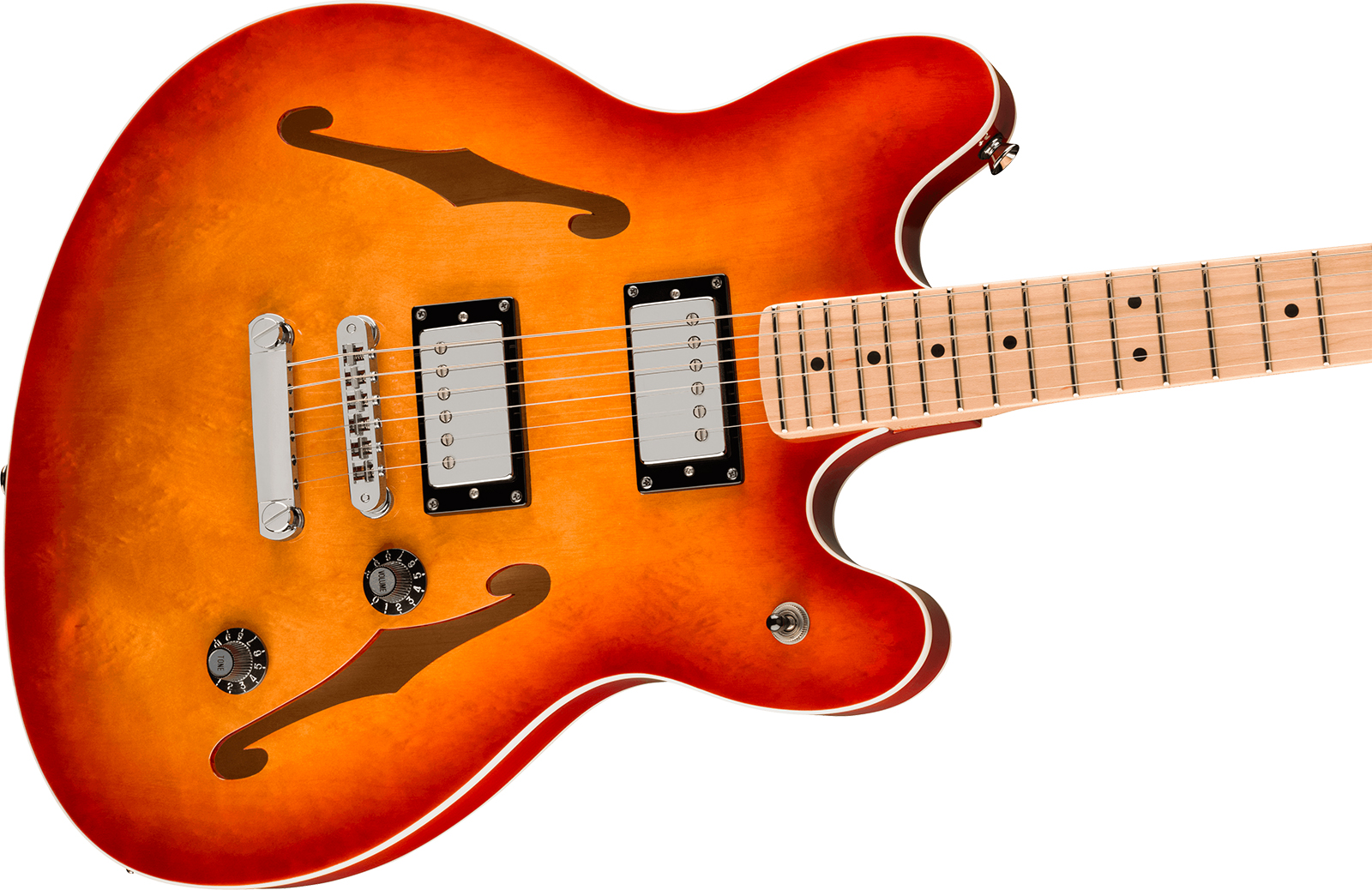 Squier Starcaster Deluxe Affinity 2h Ht Mn - Sienna Sunburst - Retro-Rock-E-Gitarre - Variation 3