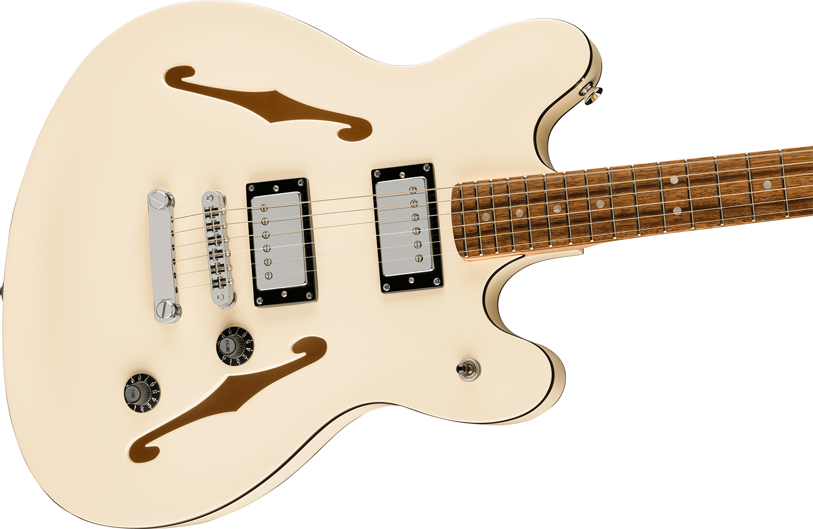 Squier Starcaster Deluxe Affinity Ind 2h Ht Lau - Olympic White - Retro-Rock-E-Gitarre - Variation 2