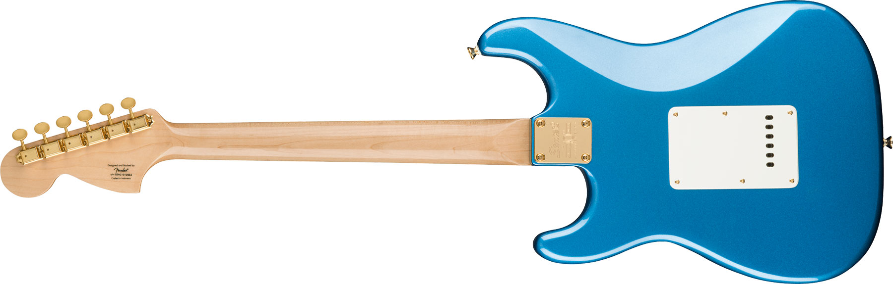 Squier Strat 40th Anniversary Gold Edition Lau - Lake Placid Blue - E-Gitarre in Str-Form - Variation 1