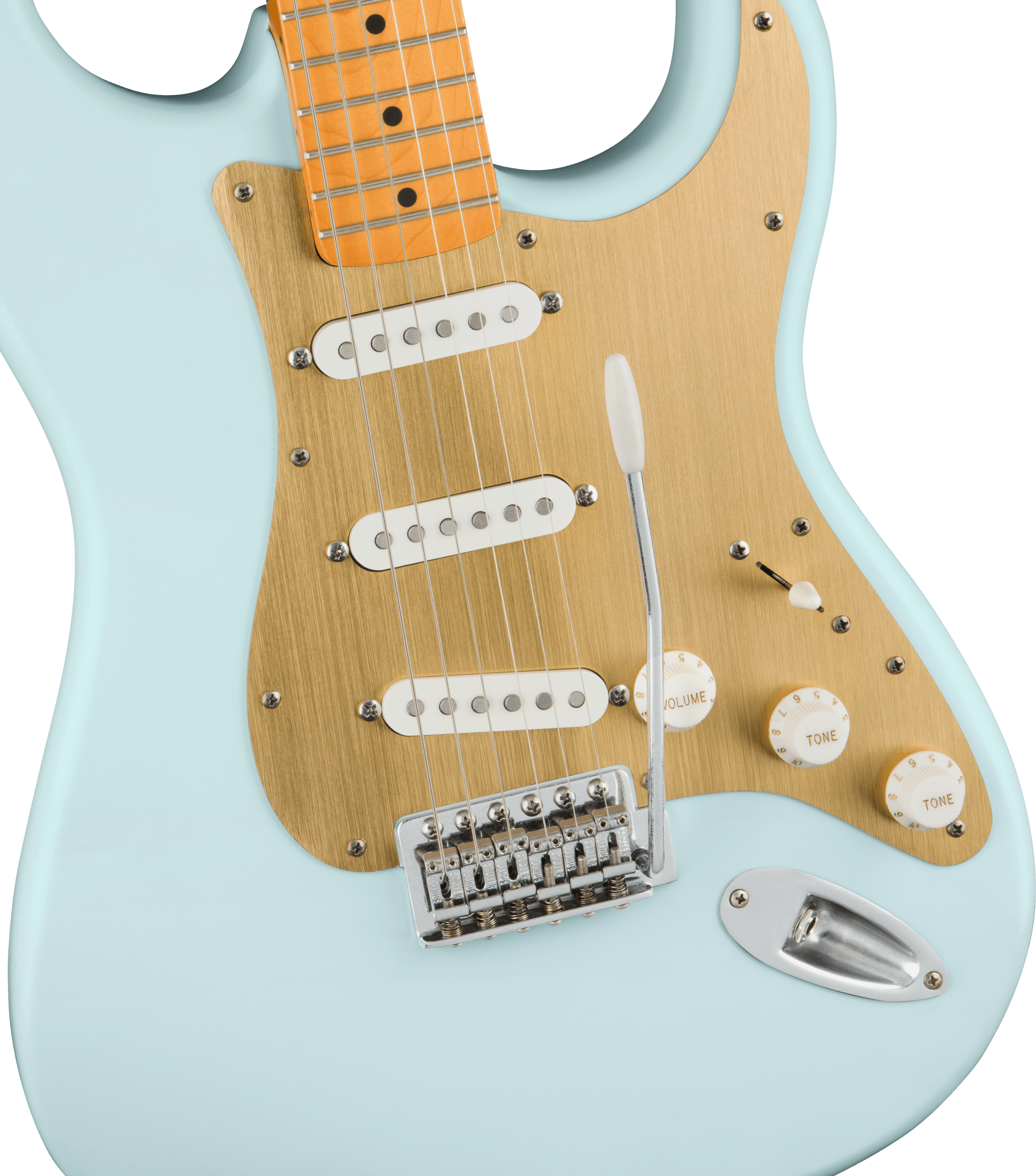 Squier Strat 40th Anniversary Vintage Edition Mn - Satin Sonic Blue - E-Gitarre in Str-Form - Variation 1