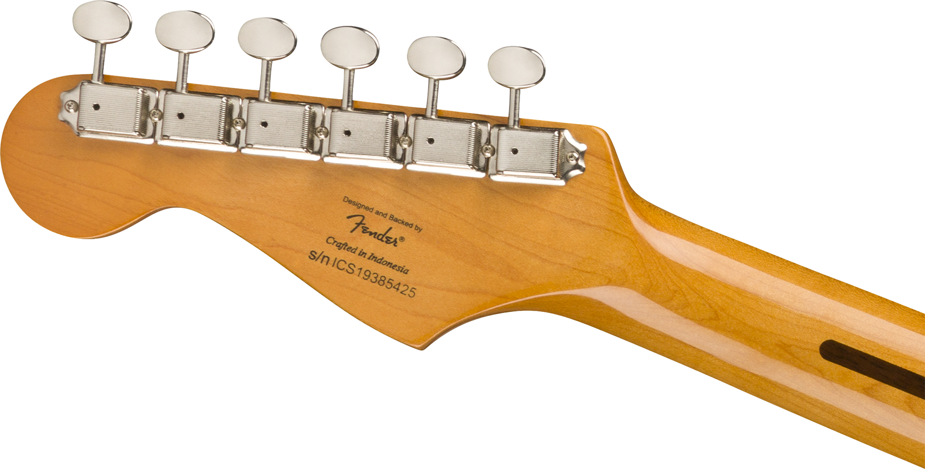 Squier Strat '50s Classic Vibe Fsr Ltd 2020mn - Black With Black Pickguard - E-Gitarre in Str-Form - Variation 3