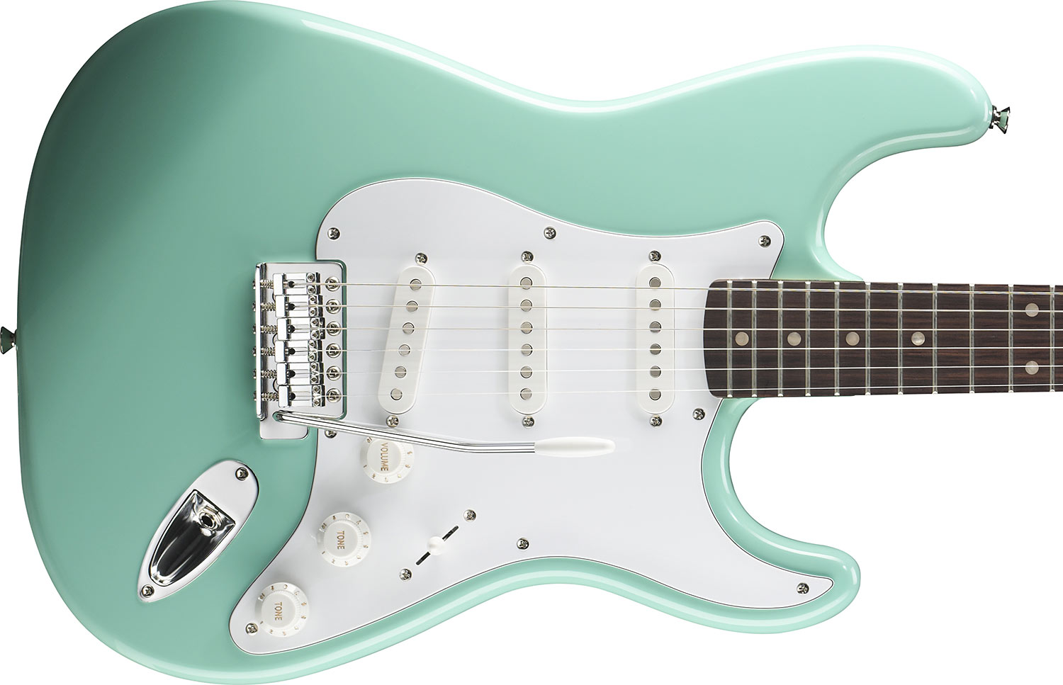 Squier Strat Affinity Series 3s Lau - Surf Green - E-Gitarre in Str-Form - Variation 2