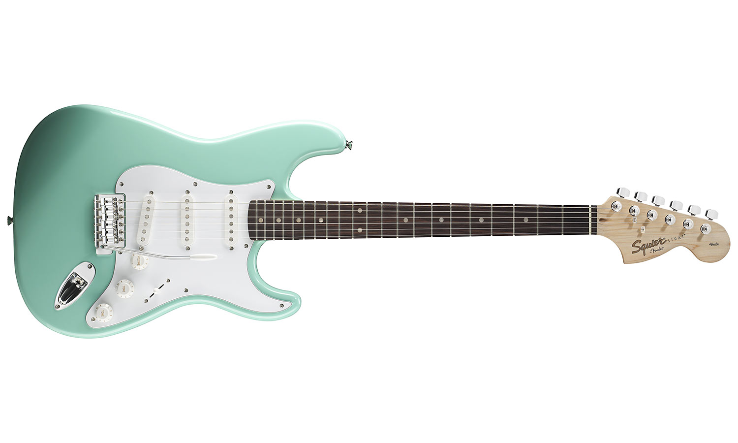 Squier Strat Affinity Series 3s Lau - Surf Green - E-Gitarre in Str-Form - Variation 1