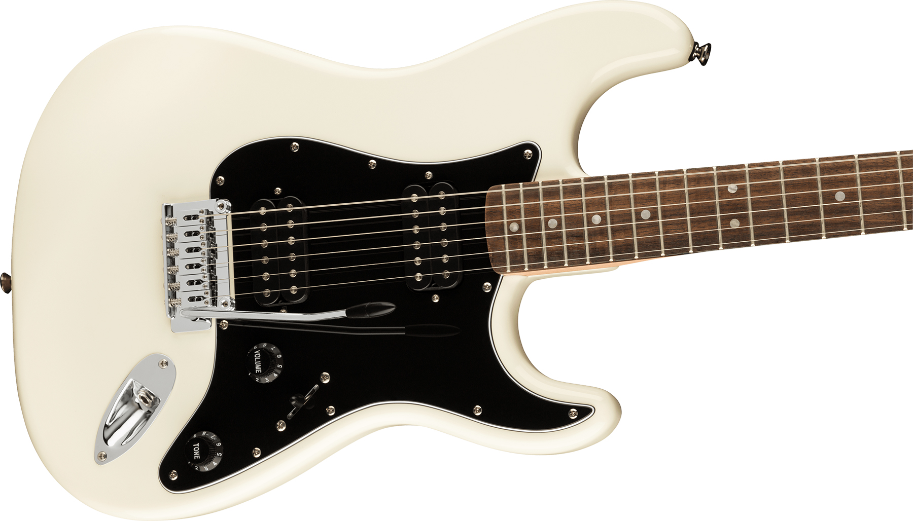 Squier Strat Affinity 2021 Hh Trem Lau - Olympic White - E-Gitarre in Str-Form - Variation 2