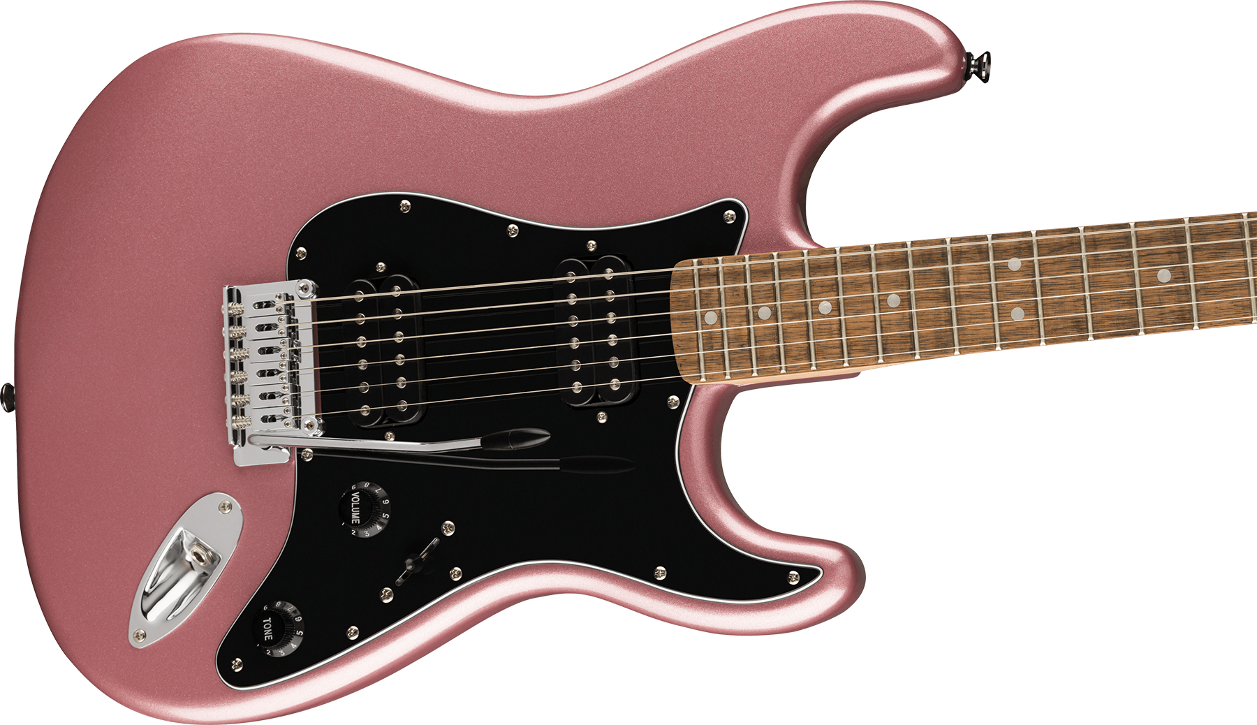 Squier Strat Affinity 2021 Hh Trem Lau - Burgundy Mist - E-Gitarre in Str-Form - Variation 2