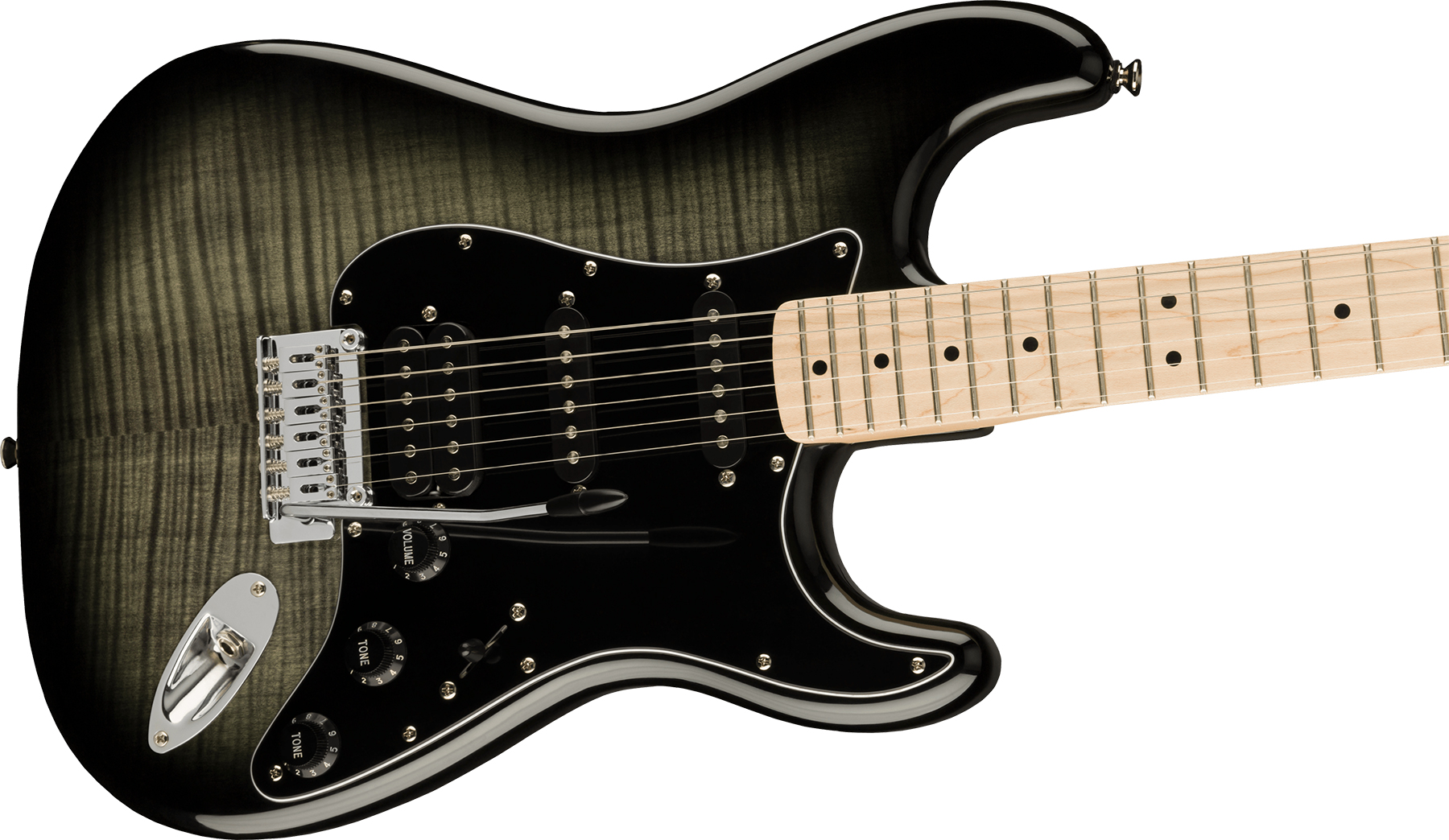 Squier Strat Affinity Fmt Hss 2021 Trem Mn - Black Burst - E-Gitarre in Str-Form - Variation 2