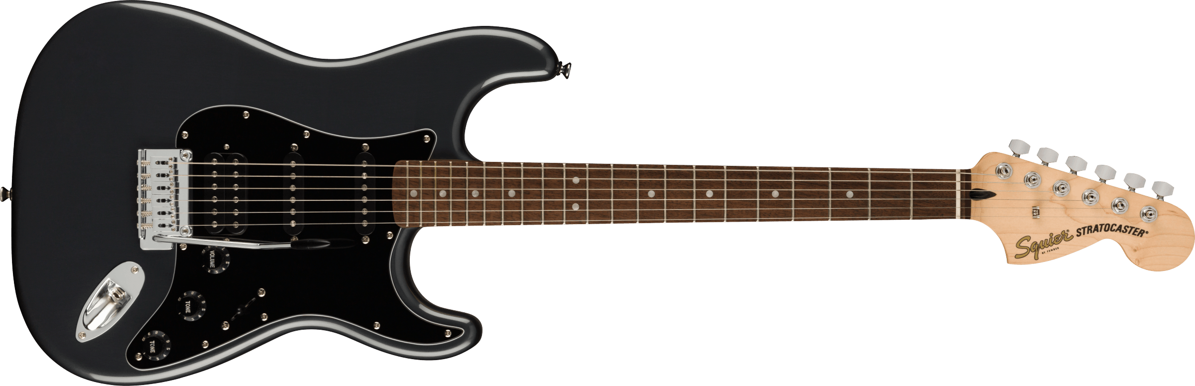 Squier Strat Affinity Hss Pack +fender Frontman 15g 2021 Trem Lau - Charcoal Frost Metallic - E-Gitarre Set - Variation 1