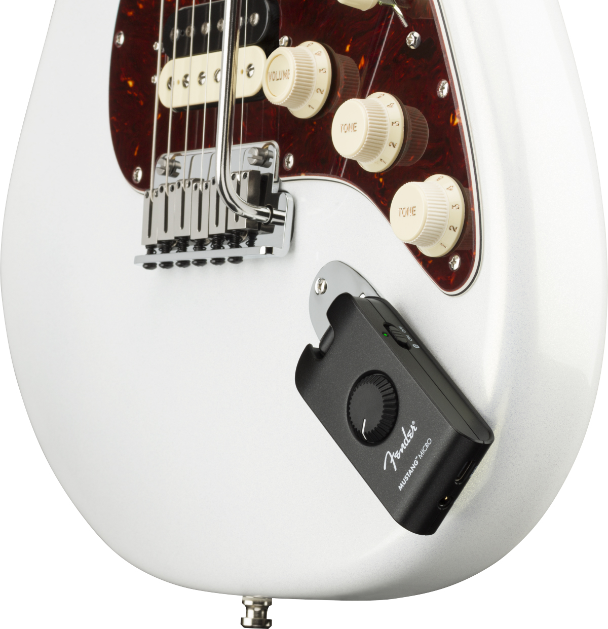 Squier Strat Affinity + Mustang Micro Pack 3s Trem Lau - Black - E-Gitarre Set - Variation 9