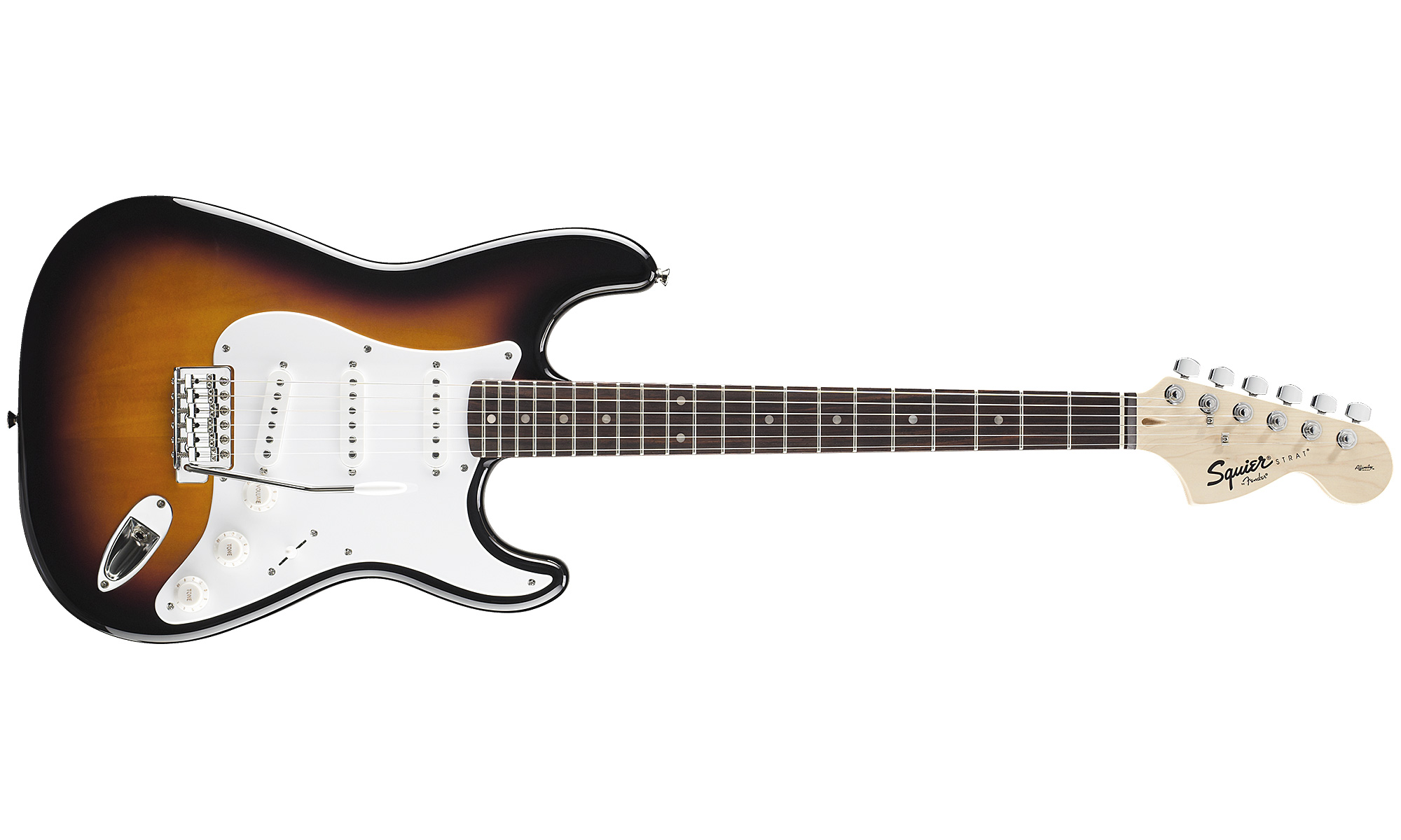 Squier Strat Affinity Series 3s Lau - Brown Sunburst - E-Gitarre in Str-Form - Variation 1