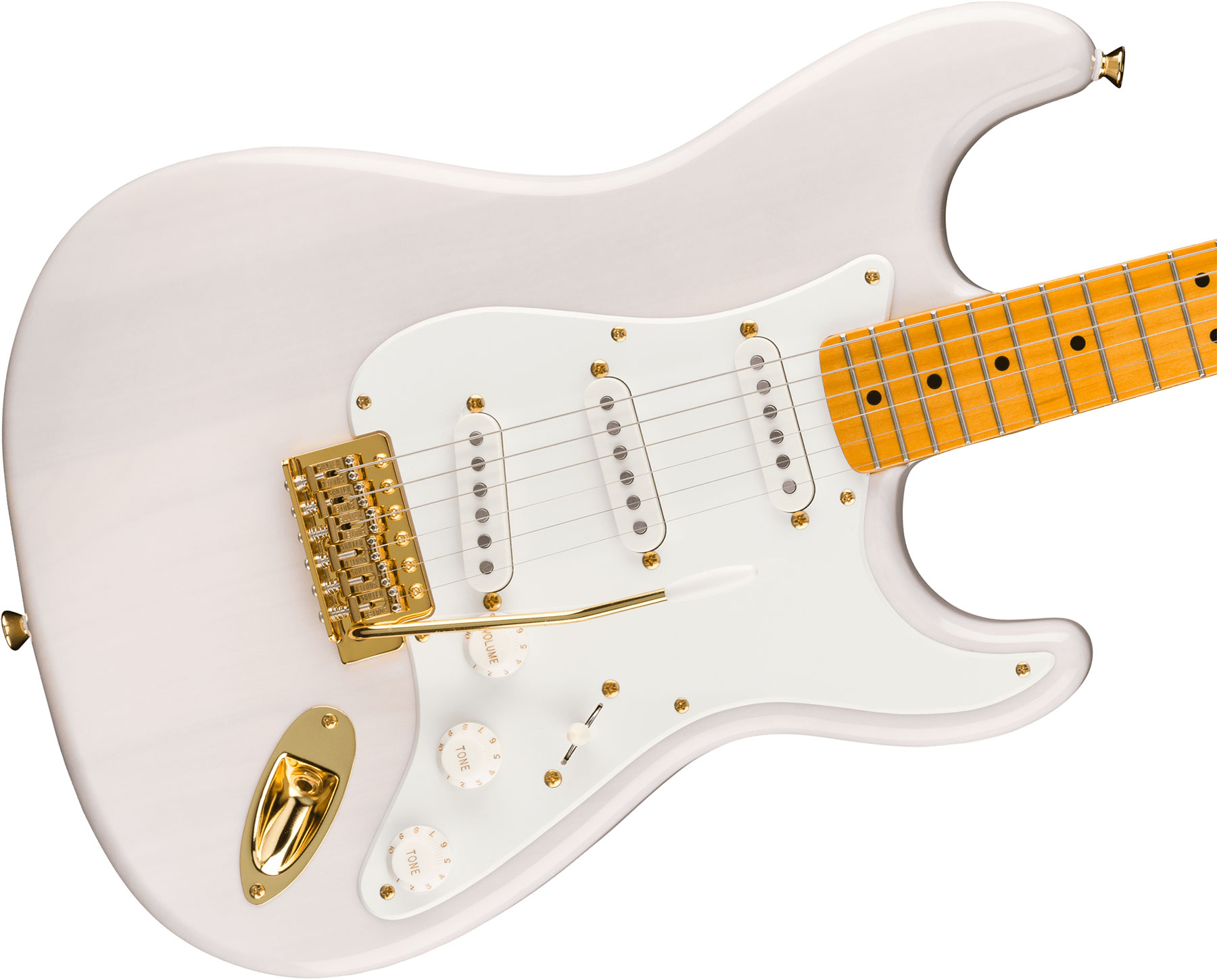 Squier Strat Classic Vibe '50s Fsr Ltd 3s Trem Mn - White Blonde - E-Gitarre in Str-Form - Variation 2