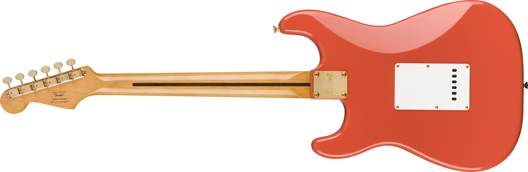 Squier Strat Classic Vibe '50s Fsr Ltd Mn - Fiesta Red With Gold Hardware - E-Gitarre in Str-Form - Variation 1
