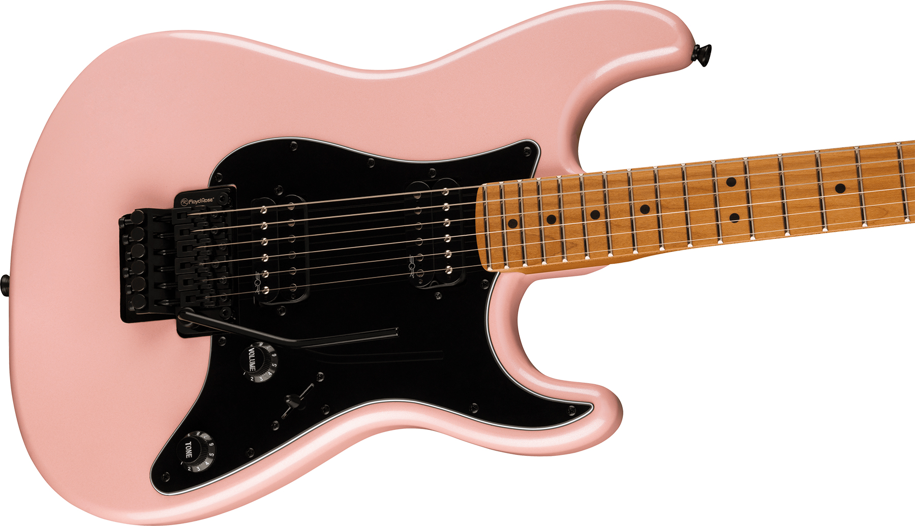 Squier Strat Contemporary Hh Fr Mn - Shell Pink Pearl - E-Gitarre in Str-Form - Variation 2