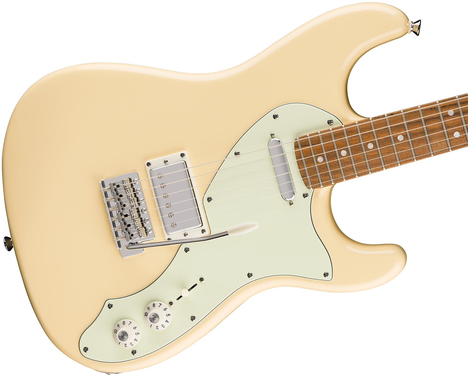 Squier Strat Deluxe Paranormal Hs Trem Lau - Vintage White - E-Gitarre in Str-Form - Variation 2