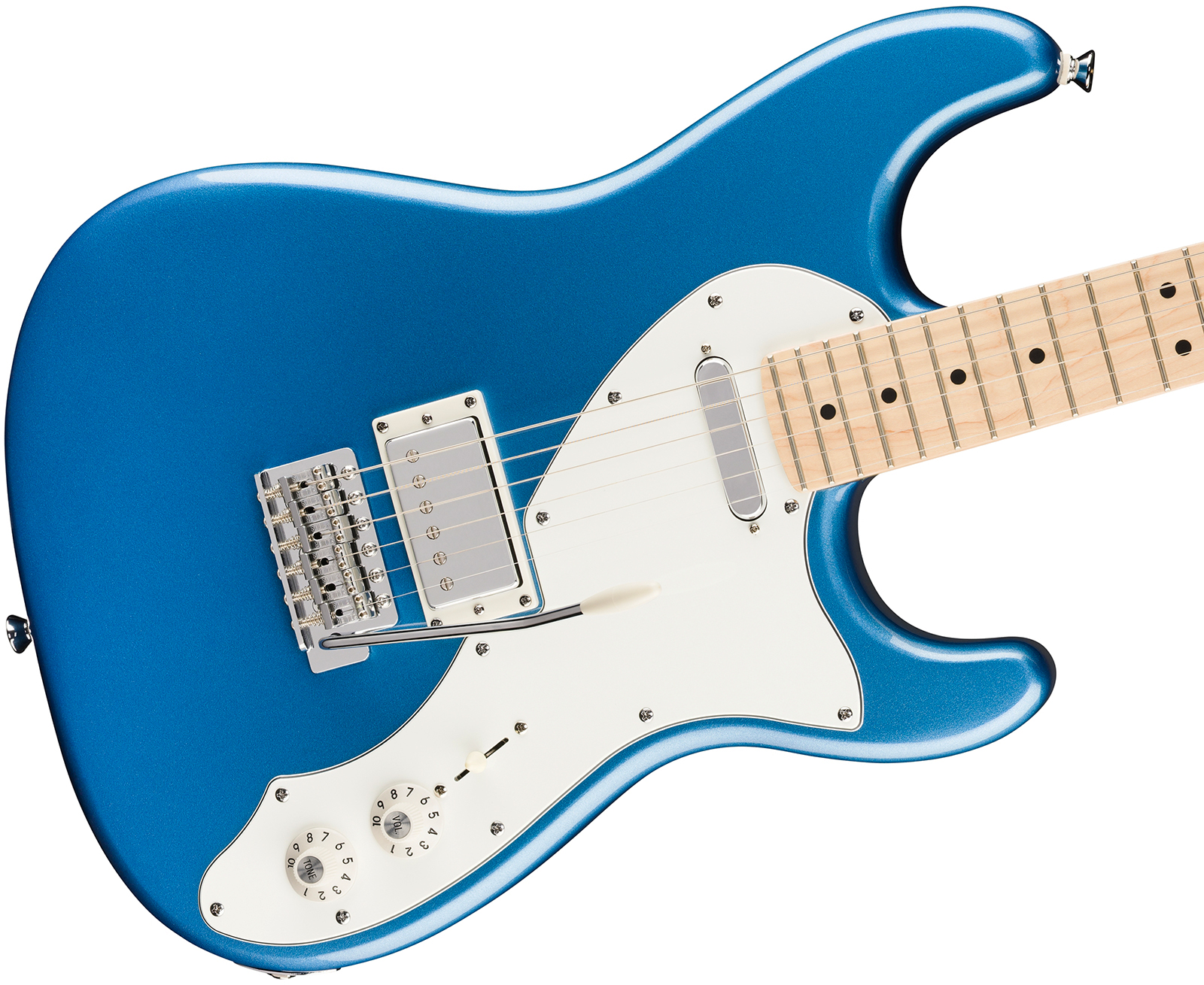 Squier Strat Deluxe Paranormal Hs Trem Mn - Lake Placid Blue - E-Gitarre in Str-Form - Variation 2