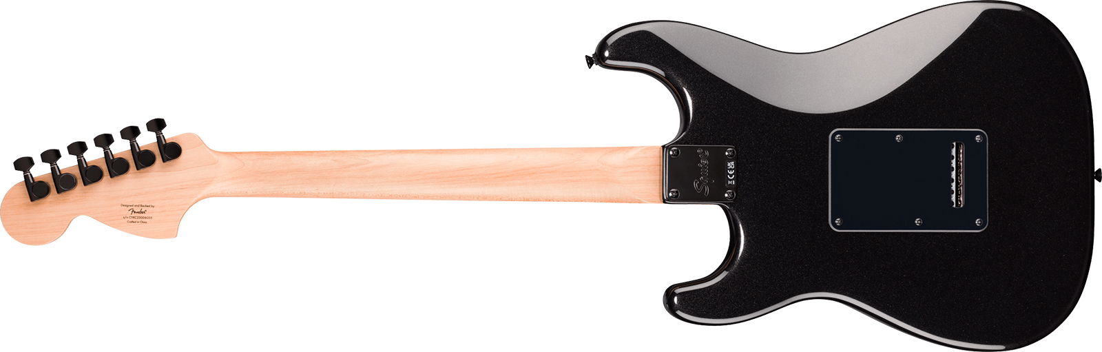 Squier Strat Hh Affinity 2h  Trem Lau - Metallic Black - E-Gitarre in Str-Form - Variation 1