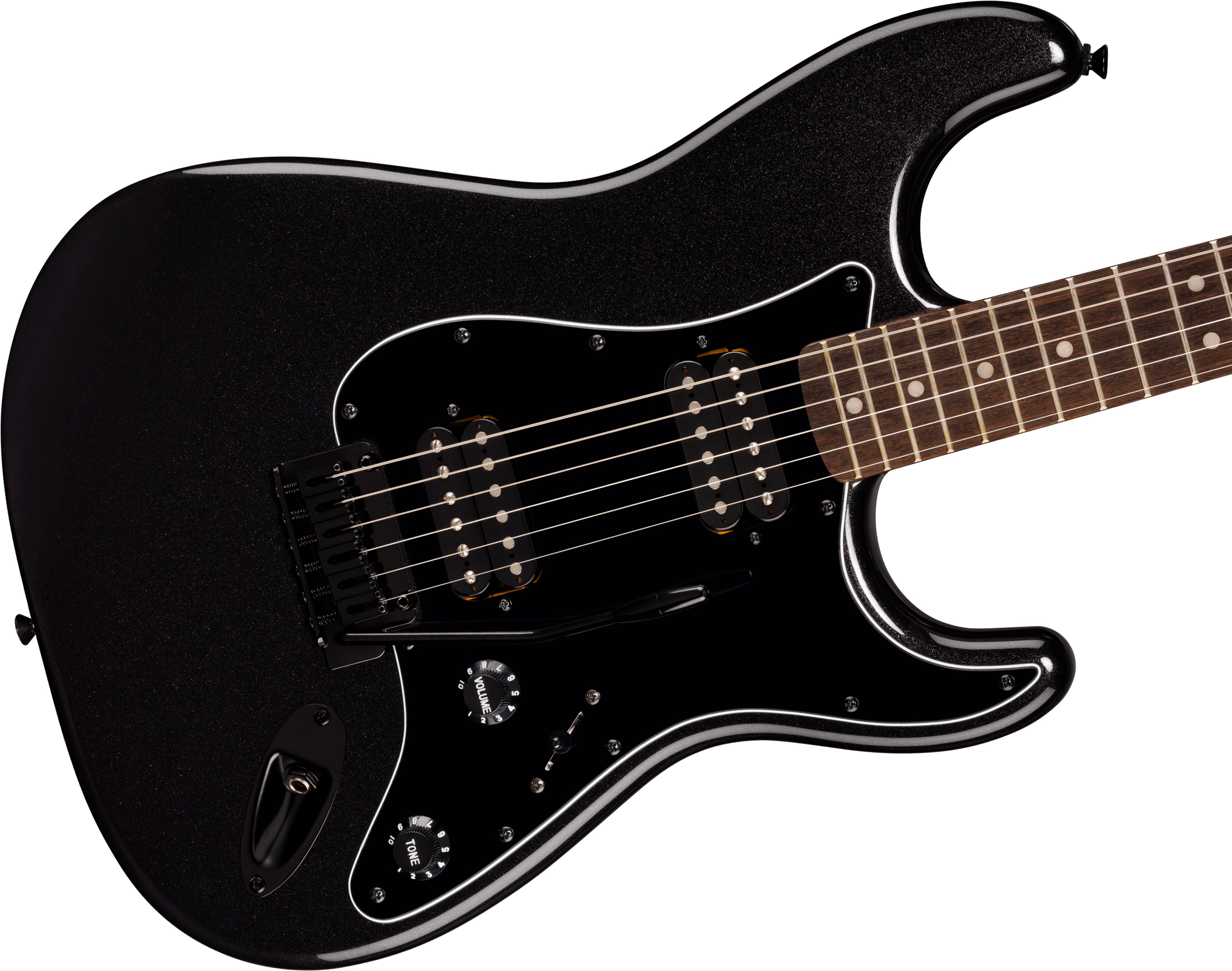 Squier Strat Hh Affinity 2h  Trem Lau - Metallic Black - E-Gitarre in Str-Form - Variation 2