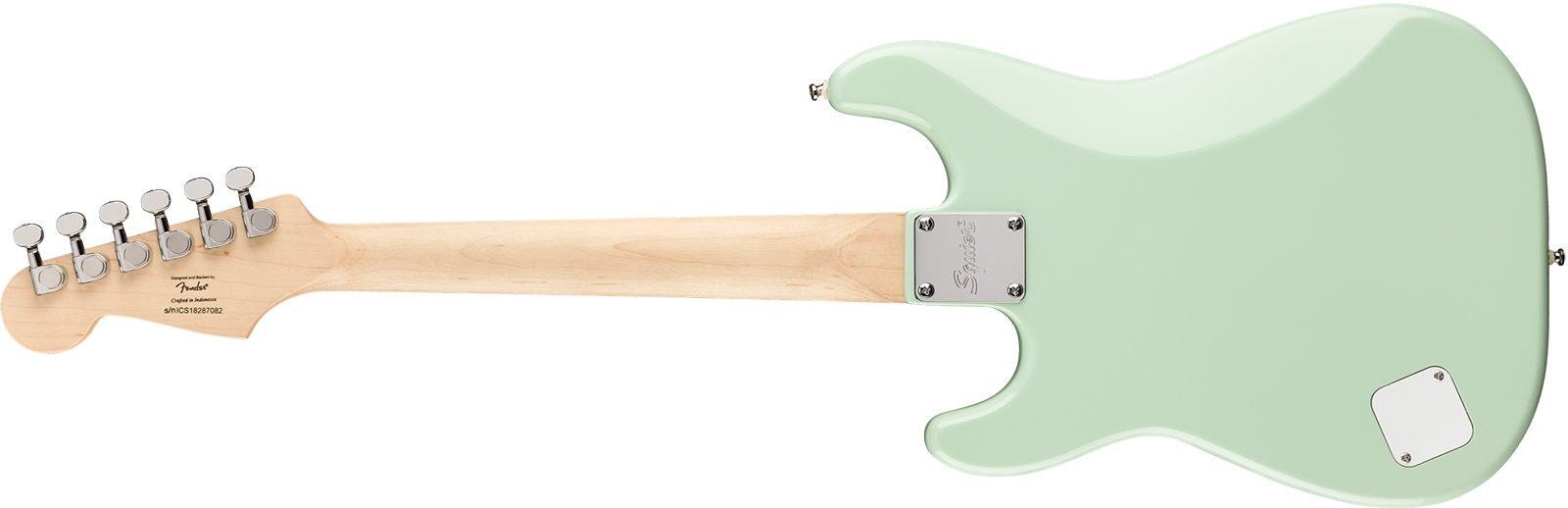 Squier Strat Mini Shsc 3s Ht Lau - Surf Green - E-Gitarre für Kinder - Variation 1