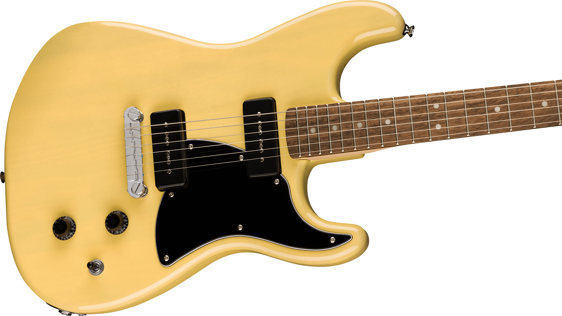 Squier Strat-o-sonic Paranormal 2s P90 Ht Lau - Vintage Blonde - E-Gitarre in Str-Form - Variation 2