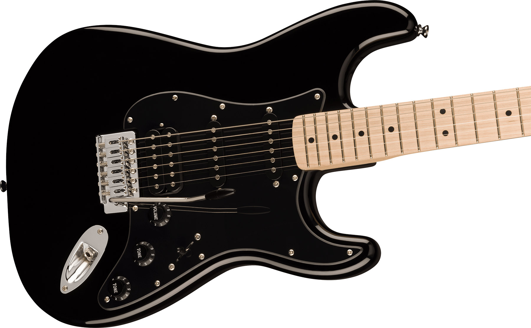 Squier Strat Sonic Hss Trem Mn - Black - E-Gitarre in Str-Form - Variation 2