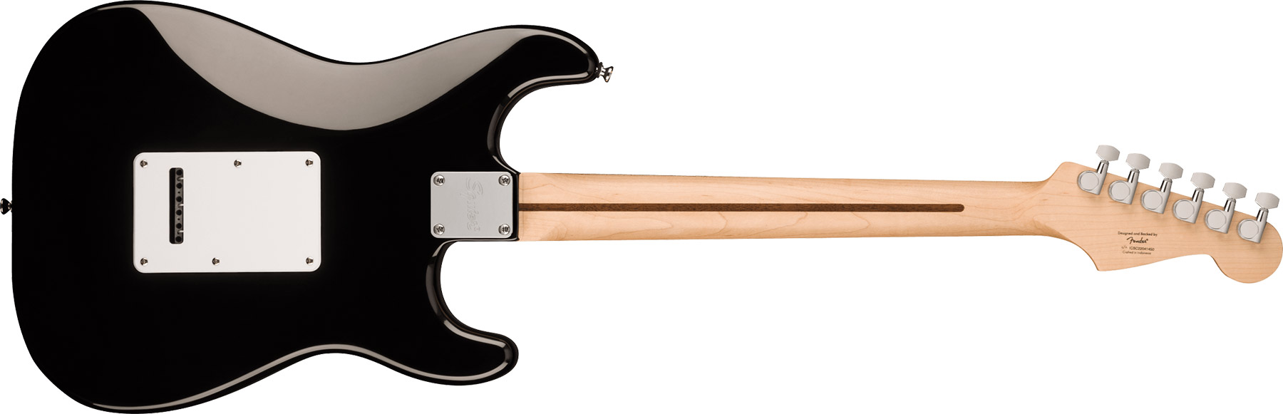 Squier Strat Sonic Lh Gaucher 3s Trem Mn - Black - E-Gitarre für Linkshänder - Variation 1