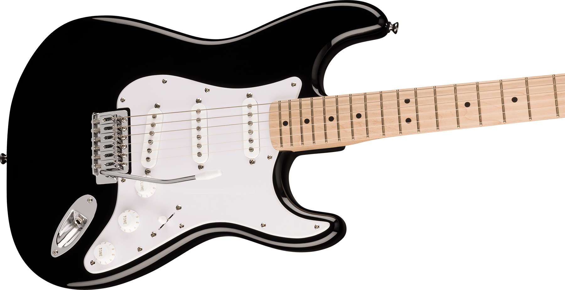 Squier Strat Sonic Lh Gaucher 3s Trem Mn - Black - E-Gitarre für Linkshänder - Variation 2