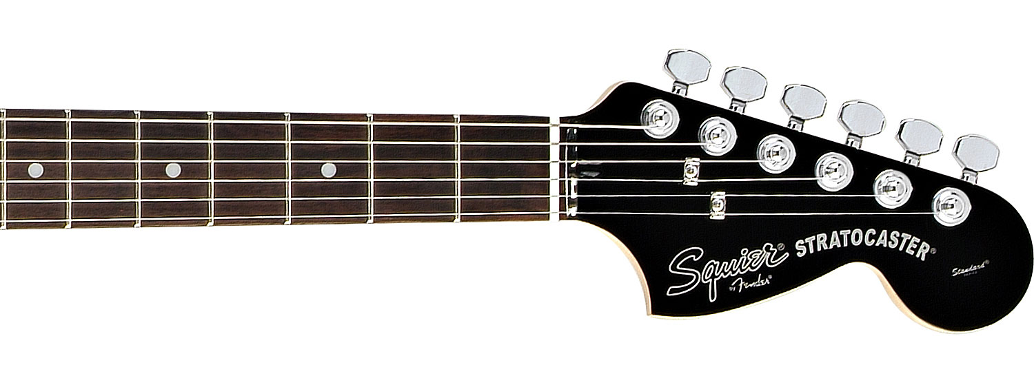 Squier Black & Chrome Standard Strat Hss (rw) - Black - E-Gitarre in Str-Form - Variation 3