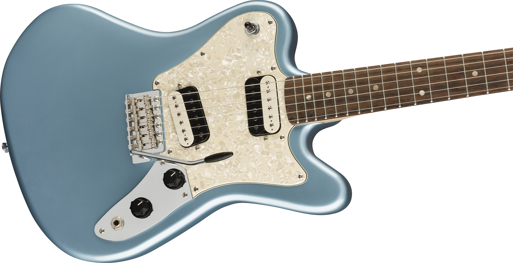 Squier Paranormal Super-Sonic - ice blue metallic Retro-rock-e-gitarre