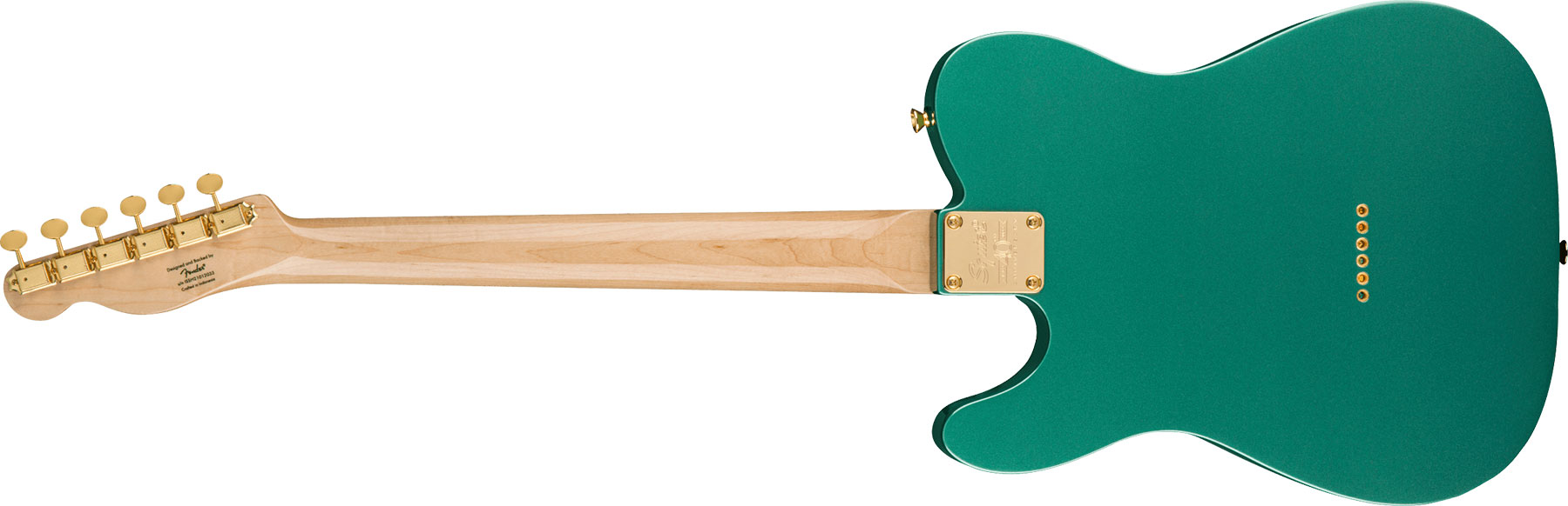 Squier Tele 40th Anniversary Gold Edition Lau - Sherwood Green Metallic - E-Gitarre in Teleform - Variation 1